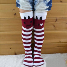 Toddlers Kids Girls Knee High Socks School Cotton Tights Striped Stockings for Girls 1-8Years SM6