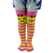 Toddlers Kids Girls Knee High Socks School Cotton Tights Striped Stockings for Girls 1-8Years SM6