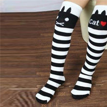 Toddlers Kids Girls Knee High Socks School Cotton Tights Striped Stockings for Girls 1-8Years SM6