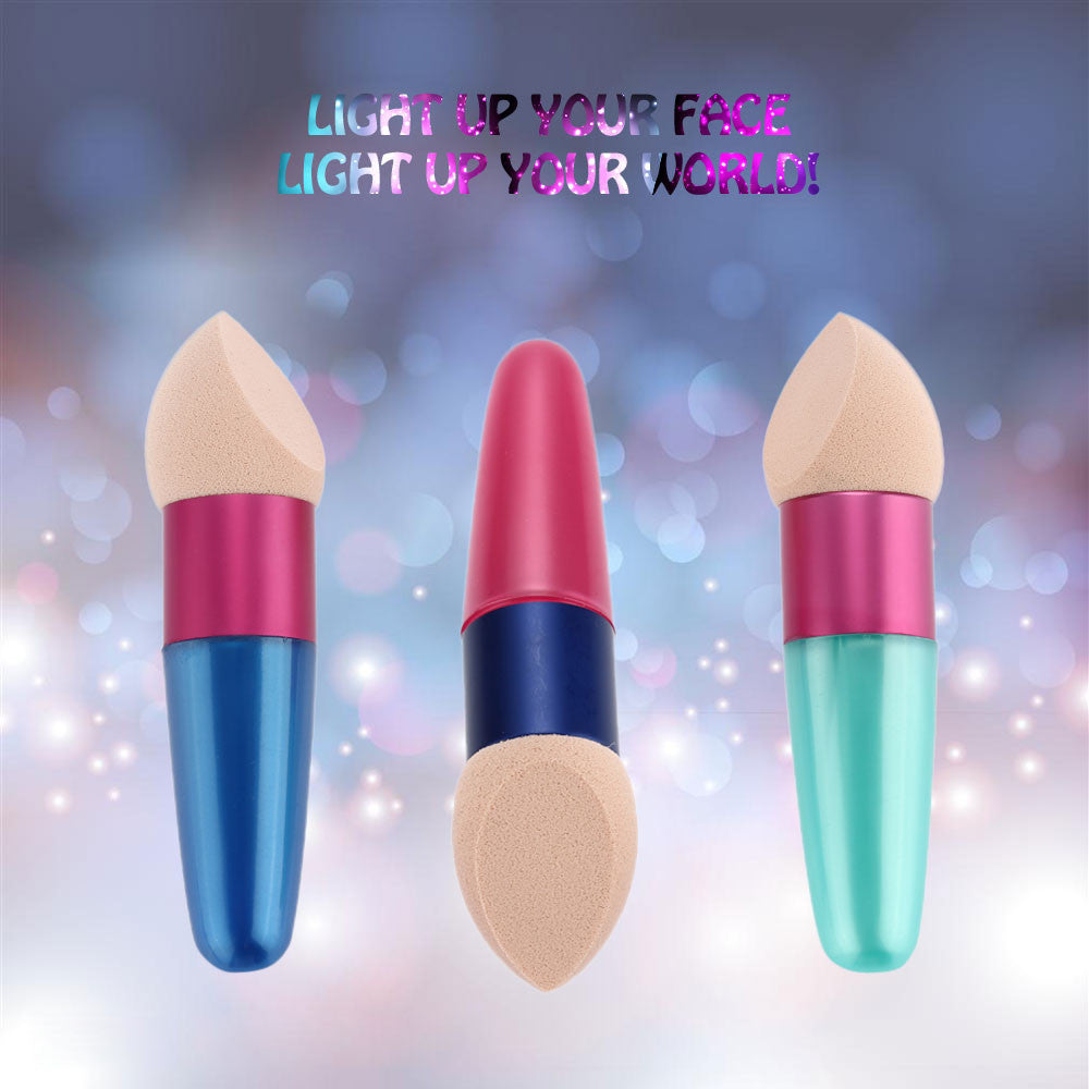 Top ing Makeup Sponge Powder Puff Blender Cosmetic Makeup Brush Liquid Cream Foundation Sponge Facial Puff Random Color SM6