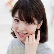 Trendy Silver Plated Crystal Rhinestone Jewelry Ear Cuff Ear Clip Ear Studs Women Earrings SM6