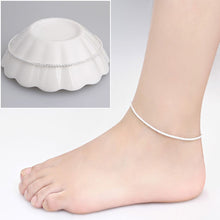 Trendy Silver Plated Hemp Rope Chain Bracelet Anklet Women Jewelry 21CM Silver Foot Jewelry For Women SM6