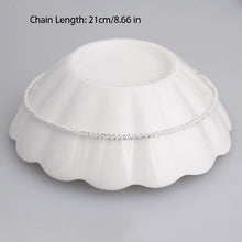 Trendy Silver Plated Hemp Rope Chain Bracelet Anklet Women Jewelry 21CM Silver Foot Jewelry For Women SM6