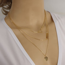 Trendy Women Jewelry Multilayer Long Chain Golden Tone Geometry Pendant Necklace Design SM6