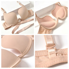 Underwire Adjusted-Straps Bra For Women Deep U Low Cut Invisible Women Intimates Solid Sexy Seamless Push Up Bras SM6