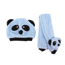 Unisex 1-3Y Baby Girls Boys Hats NeckerchiefBeanie Hat and Scarf Set Cartoon Panda Cap New SM6