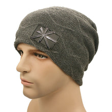 Unisex Warm Beanies Hats for Women Men Metal Wool Knitted Caps Bonnet Femme SM6