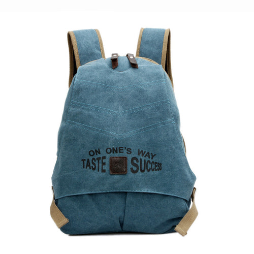 Backpack Canvas Contrast Letters Print Teenagers Mochilas Zipper High Capacity Multifunction Preppy School Bag Knapsack SM6