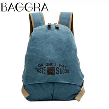 Backpack Canvas Contrast Letters Print Teenagers Mochilas Zipper High Capacity Multifunction Preppy School Bag Knapsack SM6