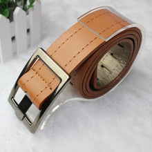 Faux Leather Waist Belts Edge Sewing Thread Buckle Belt Men Women Design Black White Accessories SM6
