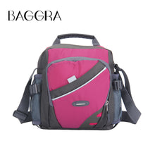 Nylon Crossbody Bag Waterproof Camera Bag Contrast Zipper Multi-Pockets Casual Durable Small Shoulder Bags Handbag SM6