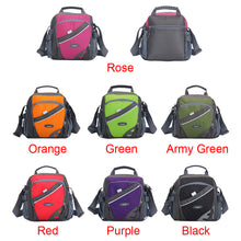 Nylon Crossbody Bag Waterproof Camera Bag Contrast Zipper Multi-Pockets Casual Durable Small Shoulder Bags Handbag SM6