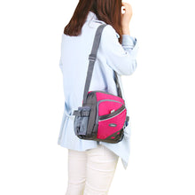 Nylon Crossbody Bag Waterproof Camera Bag Contrast Zipper Multi-Pockets Casual Durable Small Shoulder Bags Handbag SM6