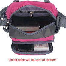 Nylon Crossbody Bag Waterproof Camera Bag Contrast Zipper Multi-Pockets Casual Durable Small Shoulder Bags Handbag SM6