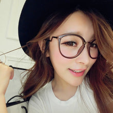 Unisex Women Men Retro Round Nerd Glasses Curving Earstems Semi Metal Frame Spectacles Oculos Feminino SM6