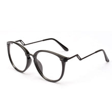 Unisex Women Men Retro Round Nerd Glasses Curving Earstems Semi Metal Frame Spectacles Oculos Feminino SM6