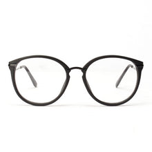 Unisex Women Men Retro Round Nerd Glasses Curving Earstems Semi Metal Frame Spectacles Oculos Feminino SM6