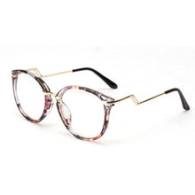 Unisex Women Men Retro Round Nerd Glasses Curving Earstems Semi Metal Frame Spectacles Oculos Feminino SM6