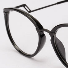 Unisex Women Men Retro Round Nerd Glasses Curving Earstems Semi Metal Frame Spectacles Oculos Feminino SM6
