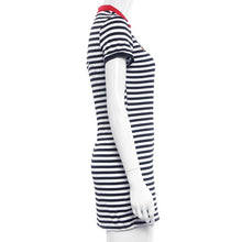 Vestidos Women Stripe Bodycon Dress Casual White Plus Size Sexy Slim Mini Dresses SM6