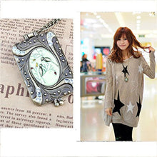 Vintage Necklace Locket Gift Long Necklaces Pendants Women Flower Enamel Crystal Bird Diamante Rhinestone Copper Charm Chain SM6