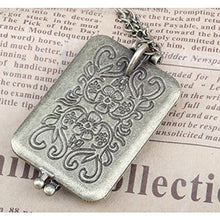 Vintage Necklace Locket Gift Long Necklaces Pendants Women Flower Enamel Crystal Bird Diamante Rhinestone Copper Charm Chain SM6