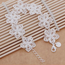 Vintage Trendy Flower Bracelet Women Girls Hollow Bracelets Bangles Jewelry Str  Bracelet SM6