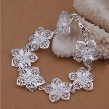 Vintage Trendy Flower Bracelet Women Girls Hollow Bracelets Bangles Jewelry Str  Bracelet SM6