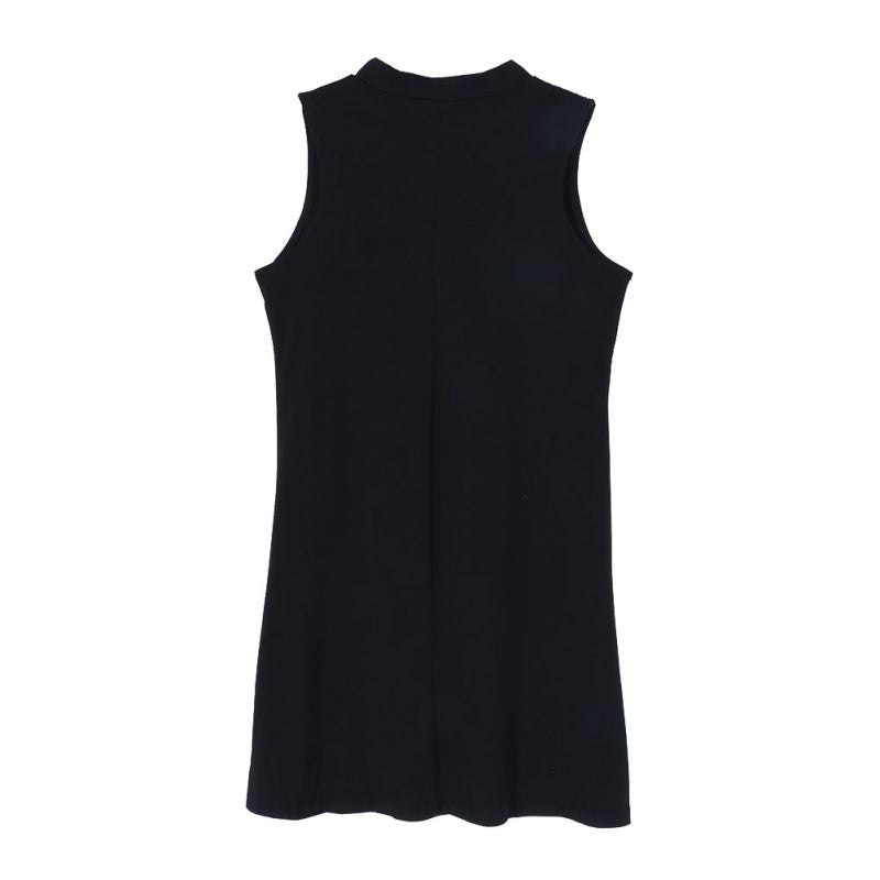Vogue Women's Ladies Casual Turtle Neck Sleeveless Party Mini Dress SM6