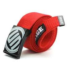 Waist Belt Men Women Casual Smooth Buckle Canvas Waistband Unisex Strap Belt SM6