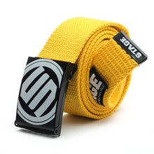 Waist Belt Men Women Casual Smooth Buckle Canvas Waistband Unisex Strap Belt SM6