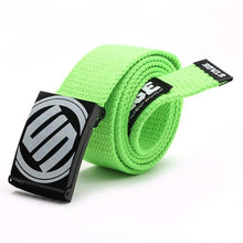 Waist Belt Men Women Casual Smooth Buckle Canvas Waistband Unisex Strap Belt SM6