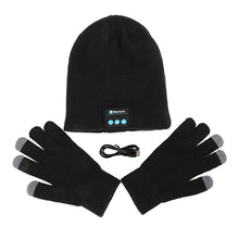 Warm Soft Smart Headset Bluetooth Wireless Beanies Hats  Gloves Set for Women Men Unisex Caps Headphone Speaker SM6