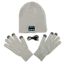 Warm Soft Smart Headset Bluetooth Wireless Beanies Hats  Gloves Set for Women Men Unisex Caps Headphone Speaker SM6