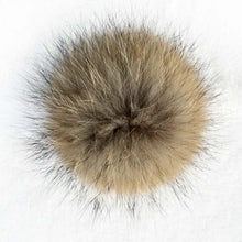 Warm Child Baby Girls Boys Knitted Woolen Natural Crochet Ski Kids Beanies Caps Raccoon Fur Pom Bobble Hats SM6