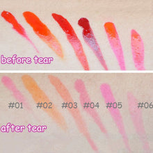 Waterproof 6pcs Tattoo Peel Off Mask Tint Long Lasting Waterproof Lip Gloss Lipstick OnSM6