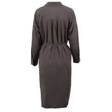 White Asymmetric Side Split Midi Shirt Dress Long Sleeve Oversized Button Loose Casual Streetwear Women White Dress SM6