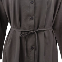 White Asymmetric Side Split Midi Shirt Dress Long Sleeve Oversized Button Loose Casual Streetwear Women White Dress SM6