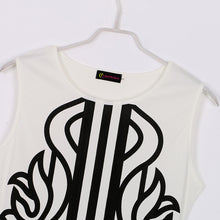 White Sleeveless Embroidery Dress on Super Deal Bodycon Work Dress Elegant Lady Trendy Women Dress SM6