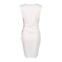 White Sleeveless Embroidery Dress on Super Deal Bodycon Work Dress Elegant Lady Trendy Women Dress SM6