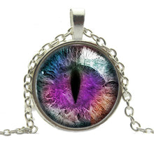 Blue Green Cat Eye Necklace Pendant Charming Rhinestone Ethnic Necklace for Men Women Jewelry SM6