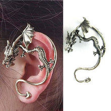 Sale Retro Vintage Black Silver Bronze Punk Temptation Metal Dragon Bite Ear Cuff Clip Wrap Earring Earrings SM6
