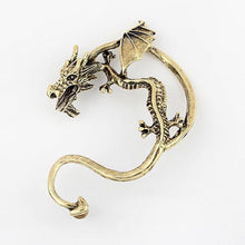 Sale Retro Vintage Black Silver Bronze Punk Temptation Metal Dragon Bite Ear Cuff Clip Wrap Earring Earrings SM6