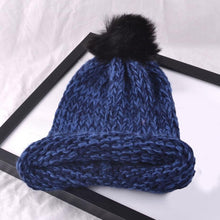 Cap Women  Knitted Wooling Solid Cap  Pompon Ball Hats for Women Warm Braided Beanie Hat Cap Female #1129 SM6