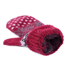 Fashion Women Men Rabbit Fur Wool Warm Gloves Full Finger Thick Mittens New SM6