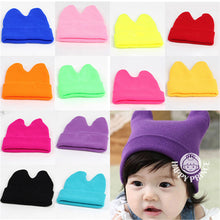 Hat Baby Kids Cute Ox Horn Knitted Wool Hats Boys Girls Warm Beanies Caps 1-9Y SM6