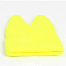 Hat Baby Kids Cute Ox Horn Knitted Wool Hats Boys Girls Warm Beanies Caps 1-9Y SM6