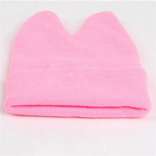 Hat Baby Kids Cute Ox Horn Knitted Wool Hats Boys Girls Warm Beanies Caps 1-9Y SM6