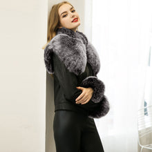 Women Short PU Leather Jacket Faux Fur Long Sleeve Bomber Motorcycle Zipper Coat Slim Punk Outerwear Jaqueta De Couro SM6