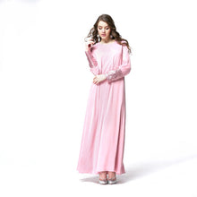 Woman's Kaftan Abaya Jilbab Islamic Muslim Wear Sequin Long Sleeve Maxi Dresses PY3 SM6